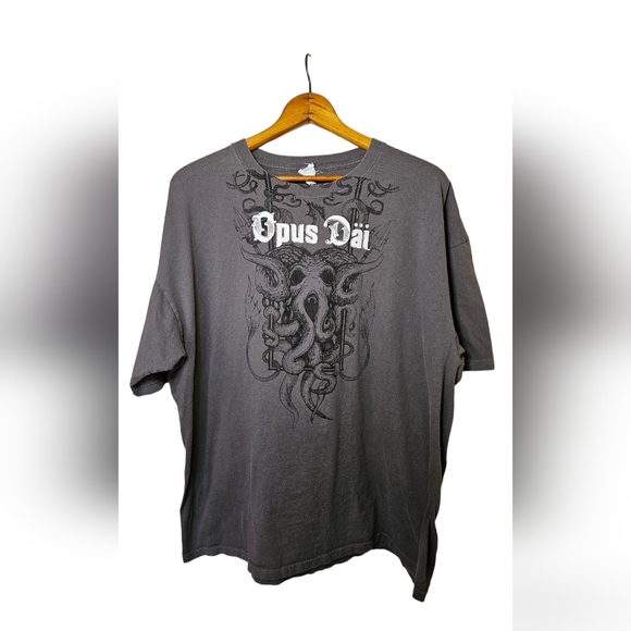 Opus Dai band XXL men's short sleeved t-shirt, Heather Grey color, nice graphics - Picture 3 of 7